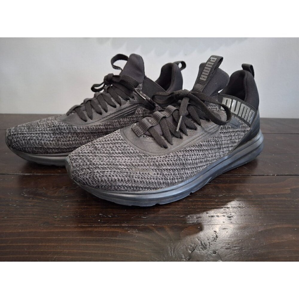 EUC Puma Men's Black Enzo Beta Woven V3 Running Shoes/Size 9